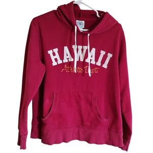 Aeropostale Sweatshirt‎ Hoodie Hawaii Athletic Department Womens Medium Red SEE
